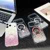 Epoxy Glitter Gradient Magnetic Case for iPhone 17 Pro Max, iPhone 15 & 16 Transparent Compatible.