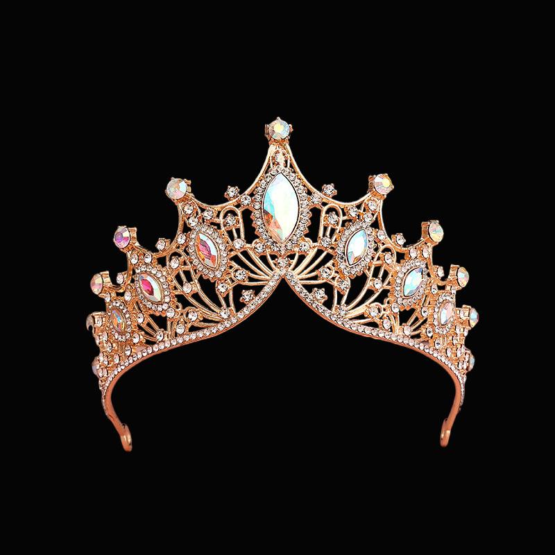 Bridal Crown Headband Headband Wedding Korean Style Birthday Adult Gift Crystal Crown Princess Dress Hair Accessory