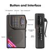 Portable Multi-Band FM/AM/SW Radio for Outdoor Use and Seniors