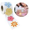 500Pcs Sealing Sticker Self-Adhesive Wrapping Labels 1.5Inch Flower Decorative Sticker for Packaging Wrapping
