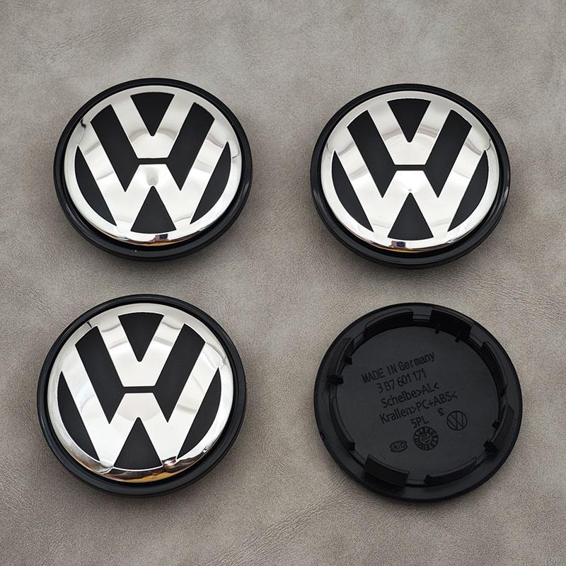 2026 Nové Pro VOLKSWAGEN VW 65mm Středové Krytky Koleček Auta 3B7601171 Zrcadlový Přední Znak Zadní Znak na Kufr Kožený Klíčenka F