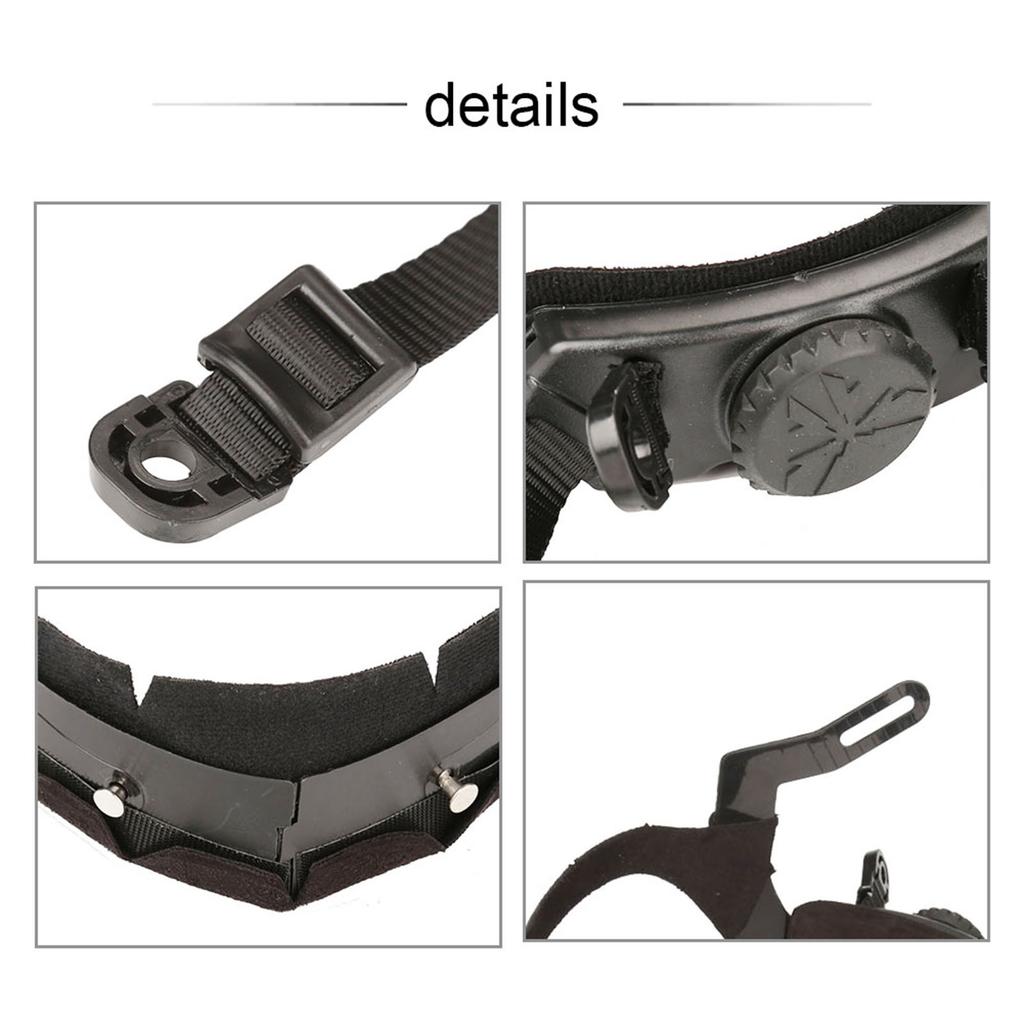 Outdoor Adjustable Helmet Liner Head Locking System Headset Accessory (Black)