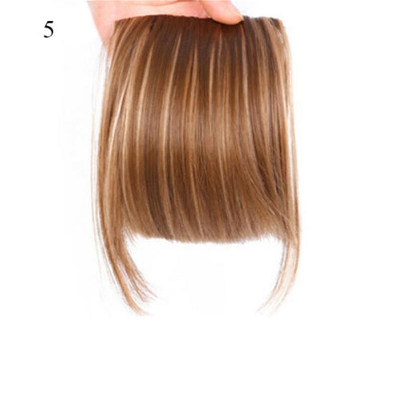 One Piece REAL Natural Hair Extension Fringe Bangs Clip Real Thick As Human