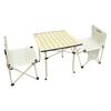 Bärbart utomhus hopfällbart picknickbord och stolsset