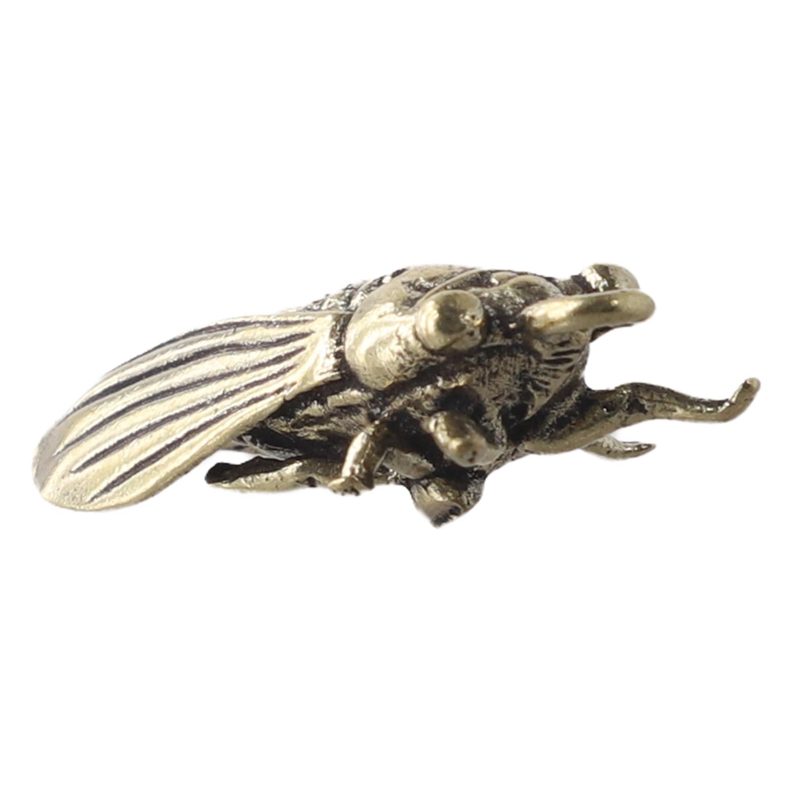 

1PCS Brass Handmade Creative Small Bronze Cicada Figurines Ornaments Metal Pendants Ornaments Desktop Decoration Home Decor China Mainland