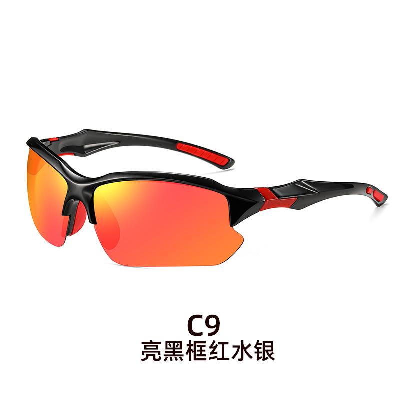 New Sports Wrap Around Sunglasses For Women Men Large One Piece Sun Shades For Cycling Fishing Skiing Fashion Sun Glasses Uv400