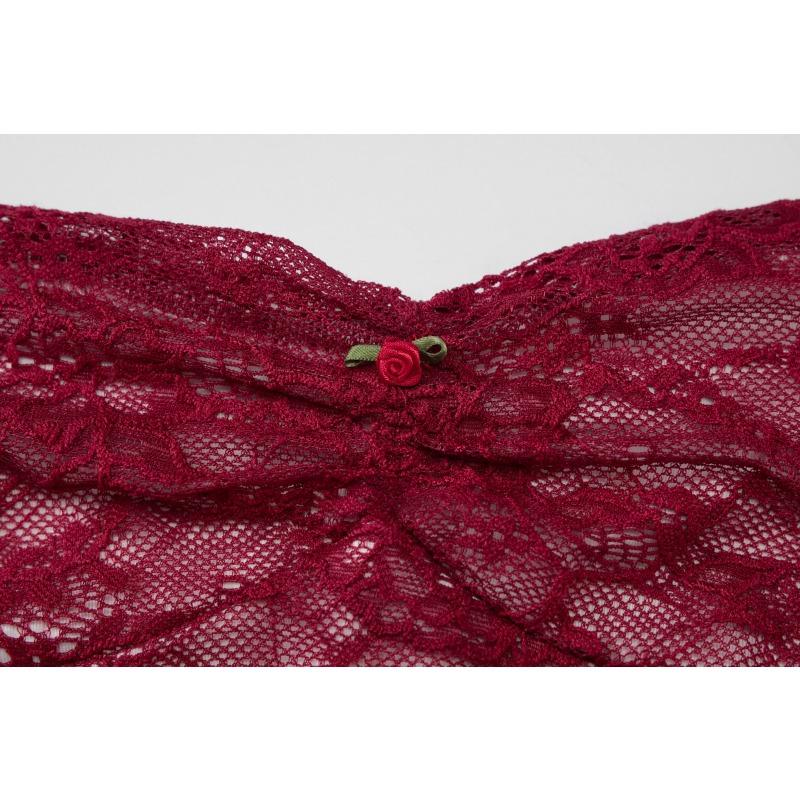 Sexy, trägerloses, eng anliegendes Straßenkleid mit Spitzenmieder und Schößchen