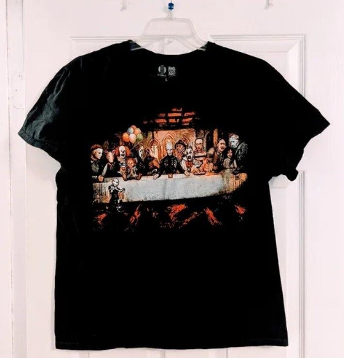 

Horror Movie Icon Tee Halloween Black Big Chris Art S