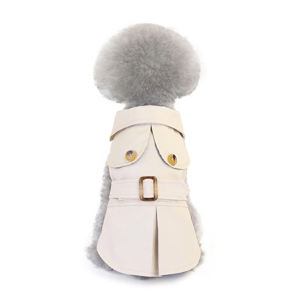 Hundemantel Trench Pet Jacke Herbst Winter Hundekleidung für kleine Hunde Yorkie Gürtel Dekor Welpe Katze Kostüm Pudel Chihuahua Outfits