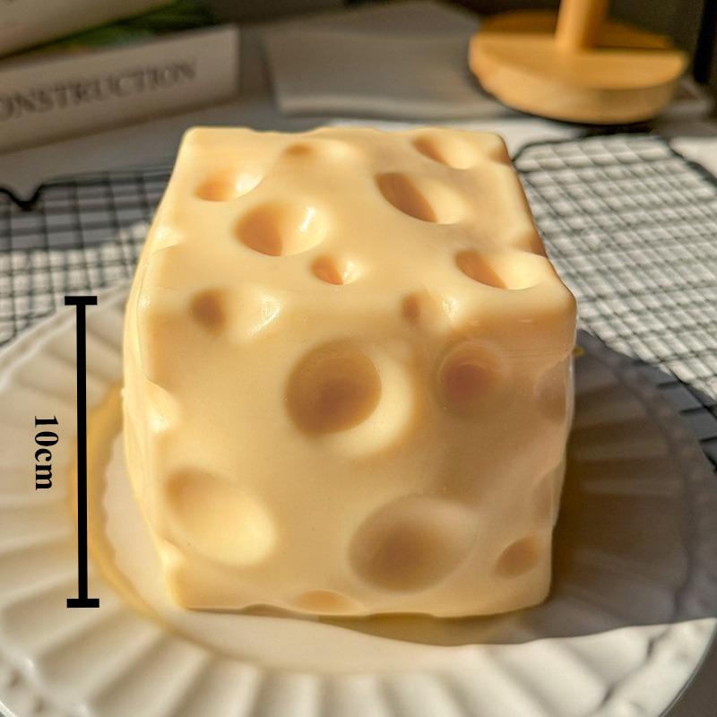 Cheese Squeeze Toy Large Size Cheese Squishy Fidget Toys Slow Rebound Shapeable Venting Ball For Adults Gifts