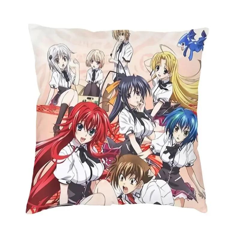 Sexy dívka Rias Gremory High School DxD Povlak na polštář 45x45 Domácí dekorativní 3D tisk Povlak na dekorační polštář na pohovku Oboustranný