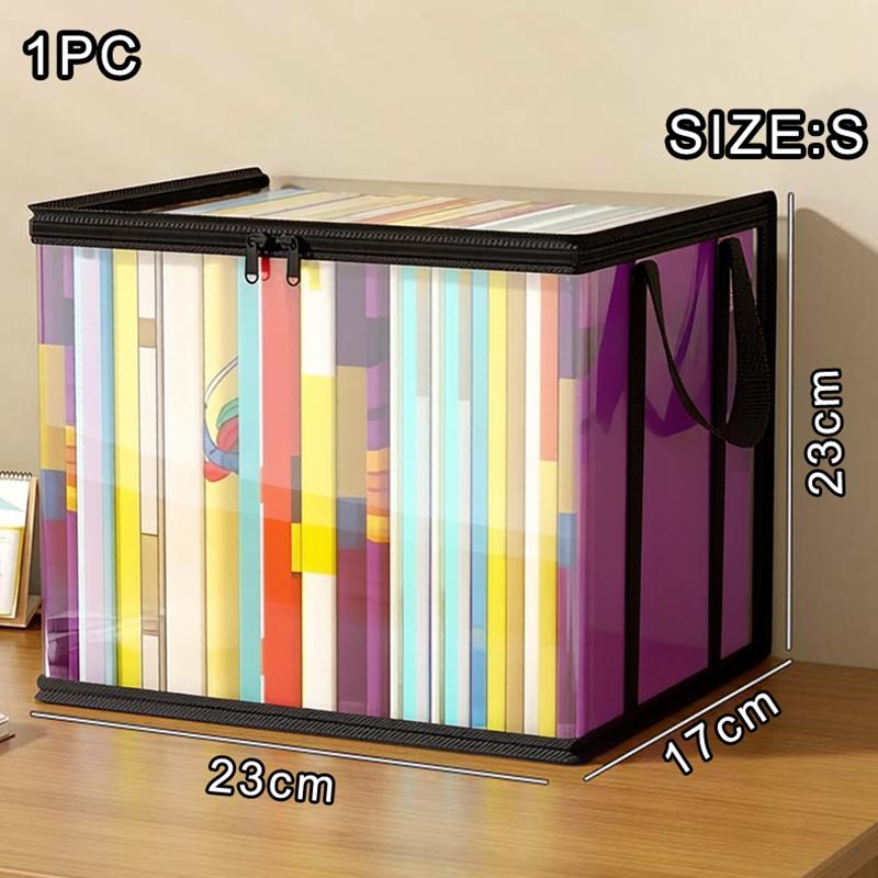 Large Clear Pvc Storage Box with Hinged Lid Heavy Duty Thick Plastic Clear Storage Bins for Clothes Moving Storage Containers