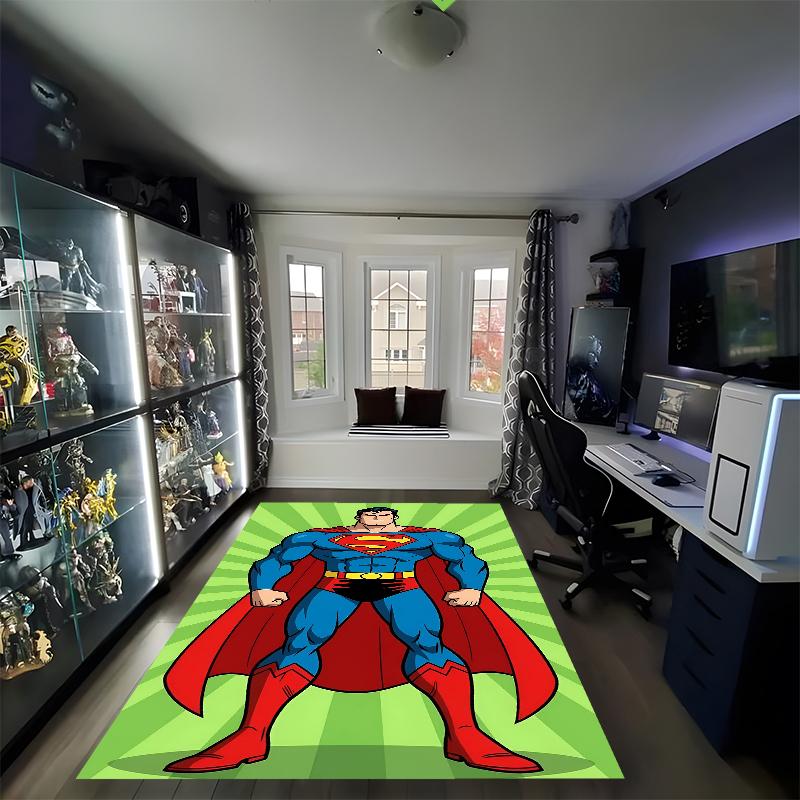 SUPERMAN Printed Carpet, Rug for Office Chair Living Room Bedroom Kitchen Room Decor Gifts.