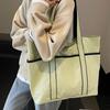 New large-capacity bag women's simple shoulder bag casual handbag college students commuting tote bag