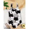 Girls One Piece Swimsuit Cute Cartoon Colorful Animal Print Sleeveless Swimwear Kids Summer Beach Bathing Suit