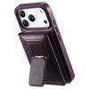 CASENEO For iPhone 17 Pro Max Detachable Magnetic Phone Case with Card Holder Kickstand TPU PU Leather PC Phone Cover Compatible with MagSafe
