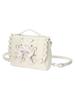 Lolita Knoten Damen Bapa Handtasche Einzelne Schulter Crossbody Doppelte Schultertasche Koreanisch Sle Lässig PU Leder Kawaii Rucksack Ita Tasche