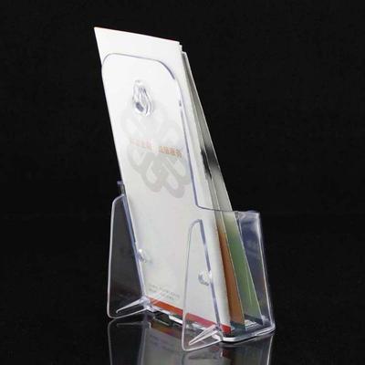 Menu Plastic A6 Brochure Holder Clear Countertop Wall Mount Organizer High Quality Flyer Display Stand Men