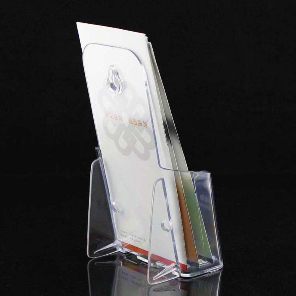 Acrylic A6 Brochure Holder Clear Wall Mount Literature Flyer Display Stand  Women