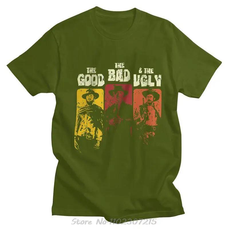 The Good The Bad And The Ugly T Shirt Cotton Tees Clint Eastwood Tshirts Short-Sleeve Il buono brutto cattivo T-shirt Gift
