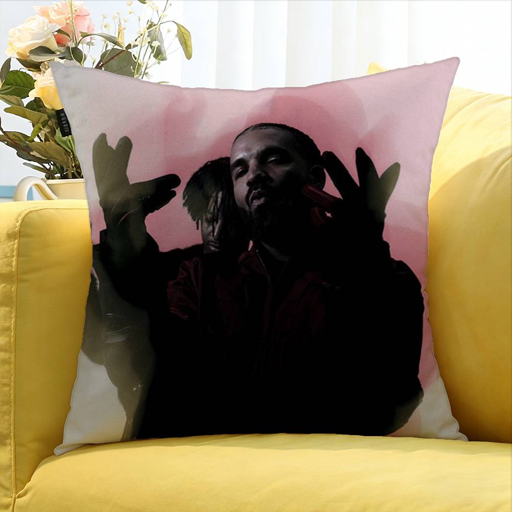 Rapper D-Drake World Various Sizes Square Pillow Case For Car Home Bedchamber Decor