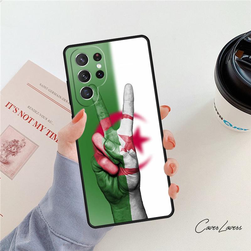 Algeria Flag Algerian phone case For Samsung Galaxy S24 S25 S23 S22 Ultra Note 10 20 Plus S20 S21 FE Cover