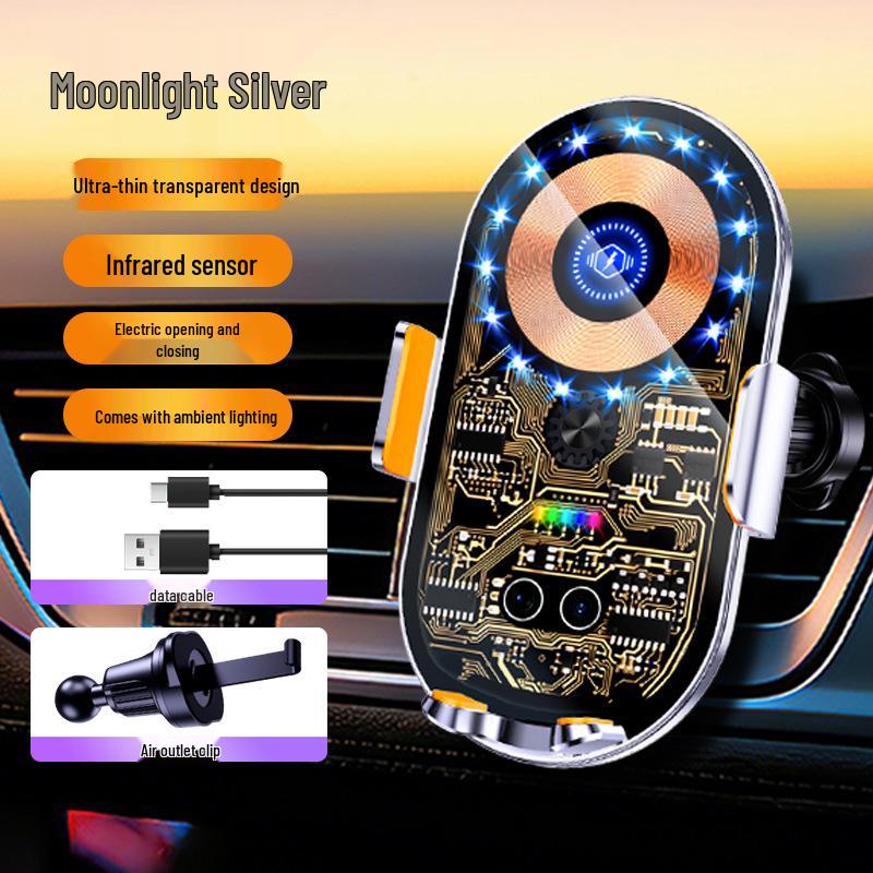 Q18 Wireless Fast Charger Car Phone Holder 2025 with Air Vent Mount Universal Fit◆Smart Clamping◆Anti-Shake