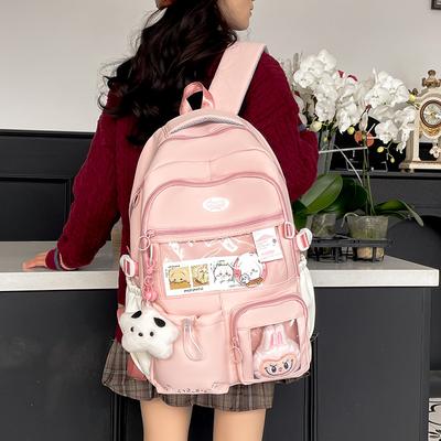 Winter New Transparent High-Value Ins Large Capacity Middle and High School Student Double Shoulder Single Shoulder Two-Piece Backpack