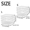 Modern Bathroom Storage Rack Stainless Steel Square Wire Basket  Desktop Organizer