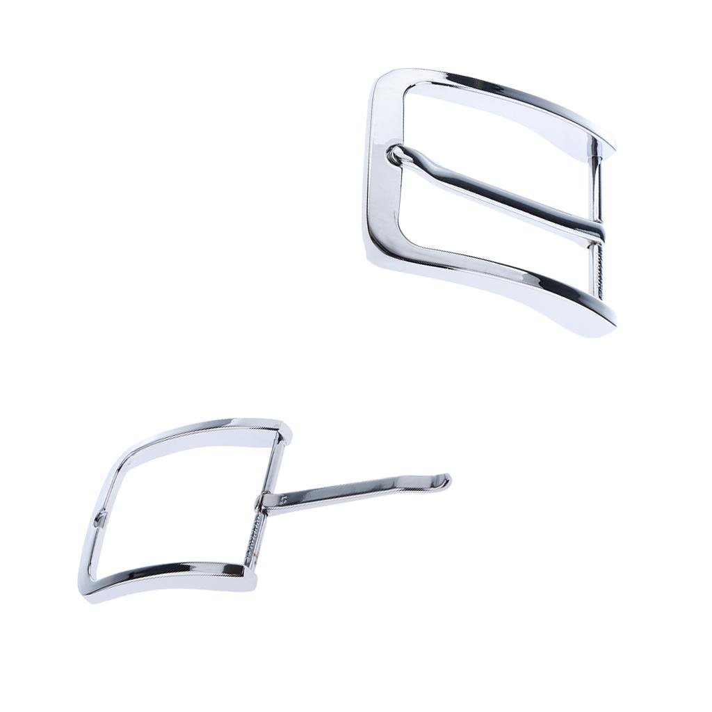 2 Alloy Belt Buckle Single Prong Rectangular Pin