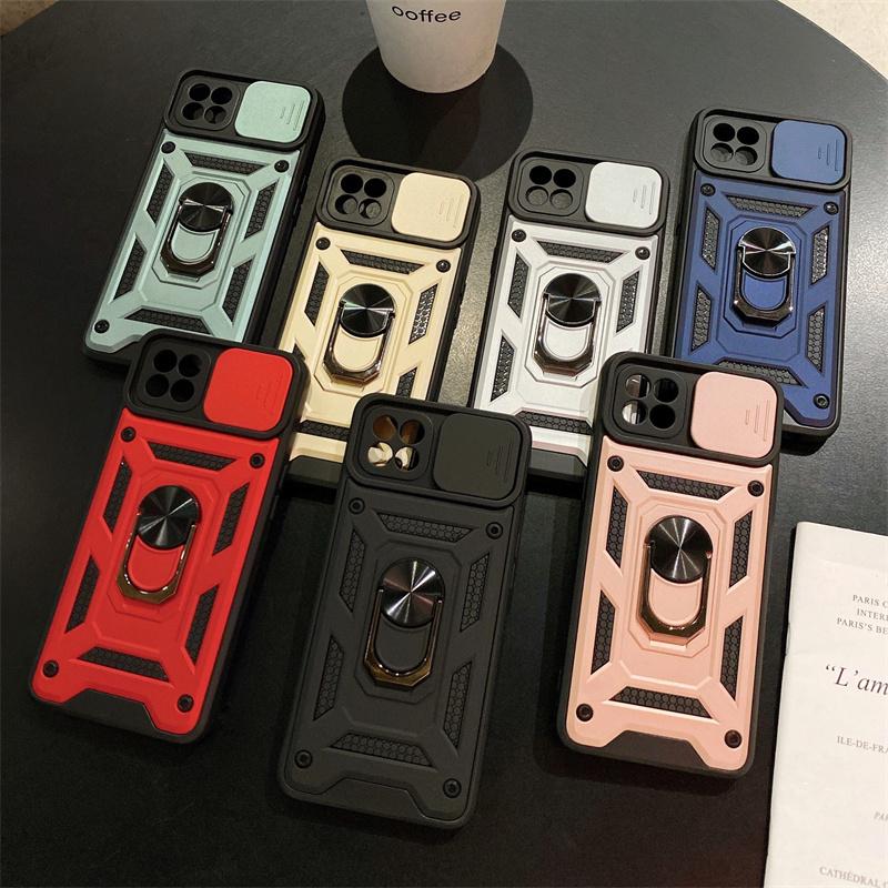 Pancerne etui odporne na wstrząsy do OPPO Reno 4 Lite Pokrowiec z magnetycznym uchwytem samochodowym do Oppo A93 4G F17 Pro Pokrowiec z osłoną na aparat