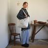 Cat Symbol Eco Shoulder Bag White