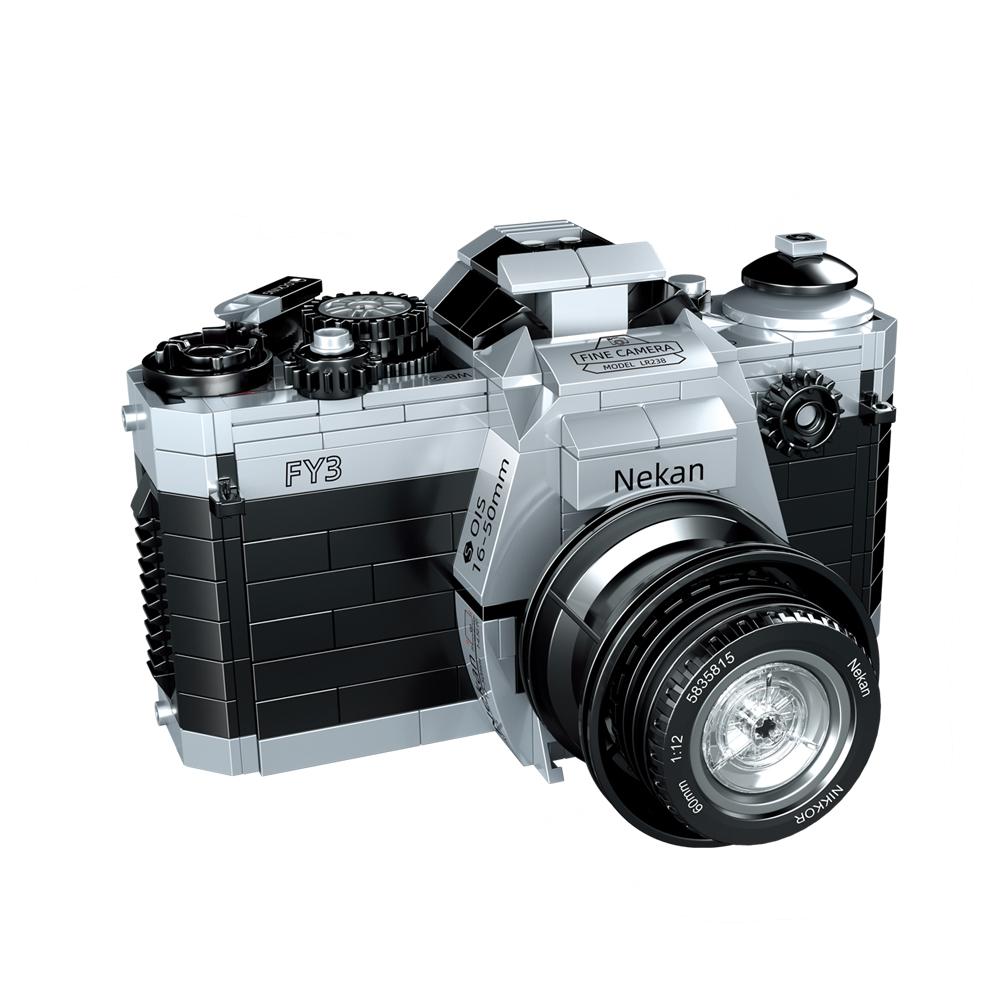 Sammelbares LED Kamera Bauset - Realistisches DSLR Modell, MINT Spielzeug & Bürodeko für Fotografie-Liebhaber