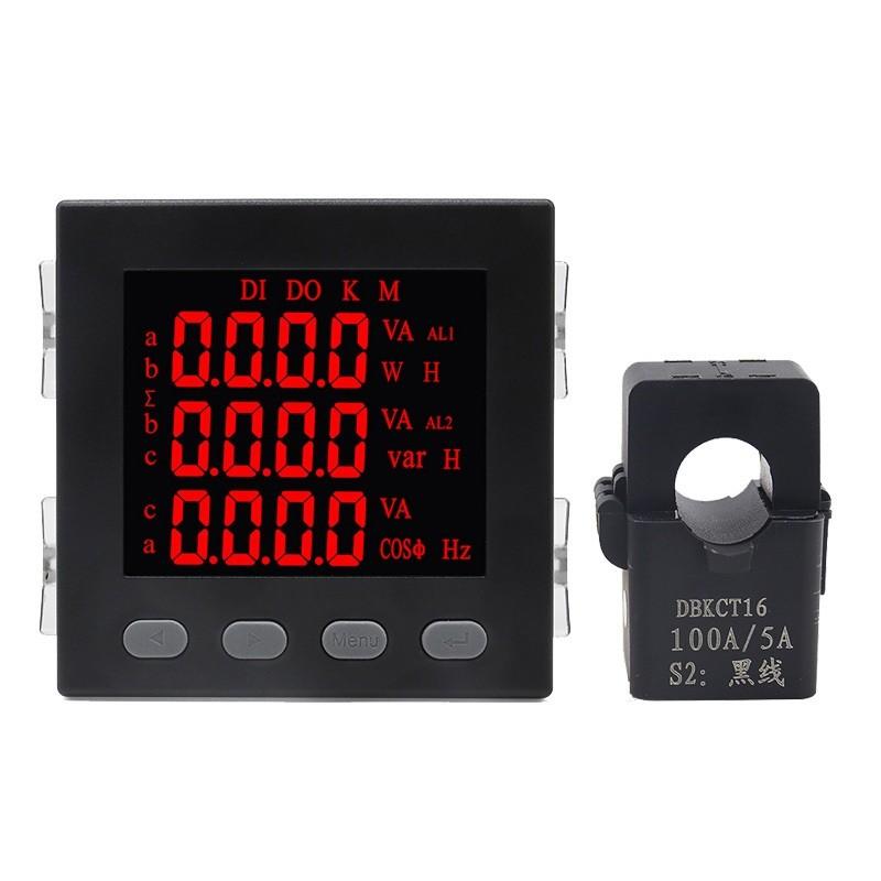 LED Single Phase Multifunctional Electricity Meter RS485 Smart Digital Display Multifunctional Power Meter