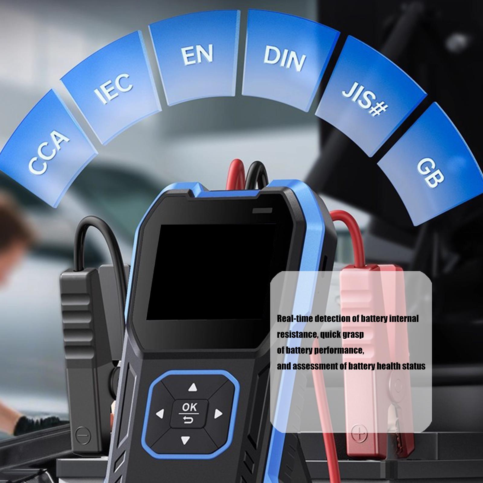 

Multiple Automotive Battery Load Tester 2.4Inch Display Real Time Voltage Analysis For Car Truck Motorcycle Maintenance 1