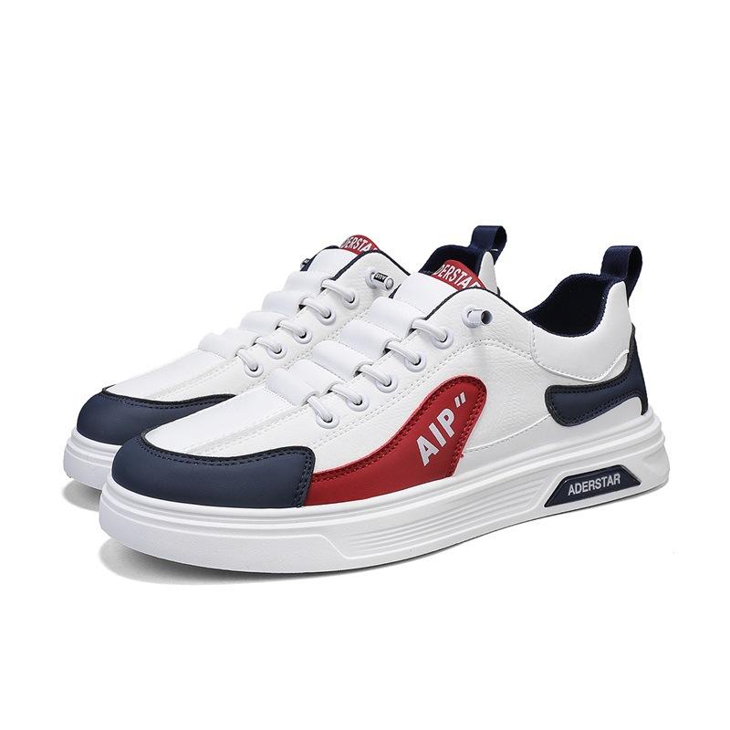 

Мужская обувь 2025 года, новый весенний тренд, универсальные повседневные туфли с одной педалью, мужские кожаные спортивные белые туфли с мягкой подошвой 39