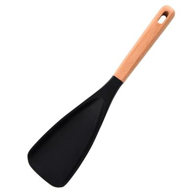 Ru Han Wooden Handle Silicone Spatula Set