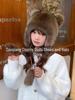 Warm Windproof Faux Fur Lei Feng Hat with Earmuffs for Women
