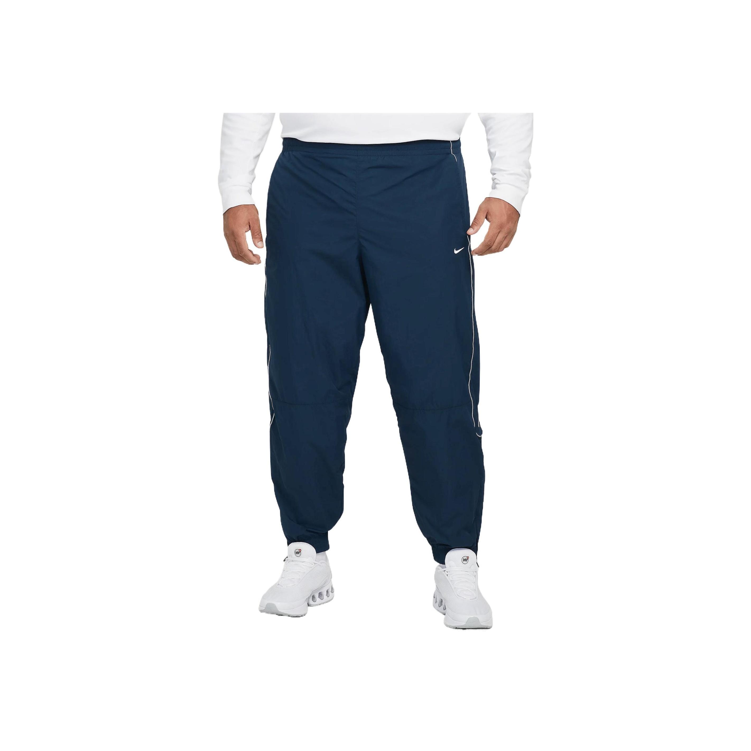 

Nike Solo Swoosh Удобные Дышащие Приятные к коже Антибактериальные Повседневные Брюки Мужские Брюки Темно-синие FB8620-478 XL