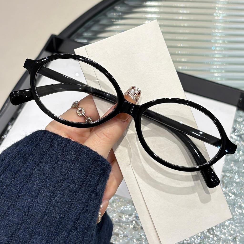 Anti-blue light small frame glasses, street shooting, versatile plain flat glasses, small fragrant style, small fashionable glasses frame
