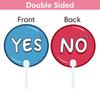 2Pcs Voting Paddles Yes No / True False / Thumbs Up Down Paddles For Classroom Accessories Teacher Interaction Sign Answer Game