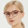 Reading Glasses Fashion Jelly Color Round Frame Anti-fatigue Presbyopic Glasses Retro Computer Readers For Women +1.5 To +3.5