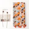Bohemian Cat Pattern Tassel Scarf Large Animal Print Scarves Elegant Printed Silk Scarf  Outdoor