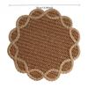 Heat Insulation Paper Woven Placemat Flower Shaped Home Decor Placemat  For Photo Prop