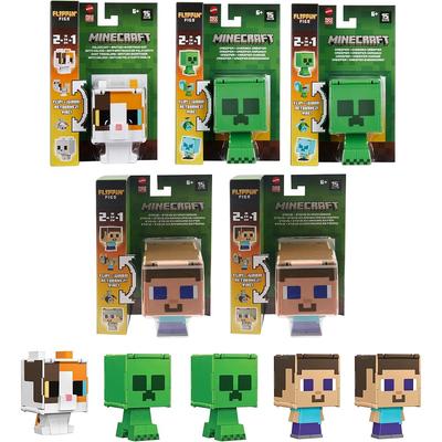 Mattel Minecraft A Assortment Action Figures Set of 5 Toys for Ages 6 and Up