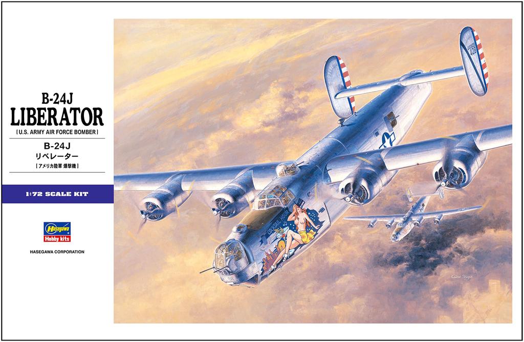 Hasegawa US Army Liberator Plastic Model E29 1/72 B-24J