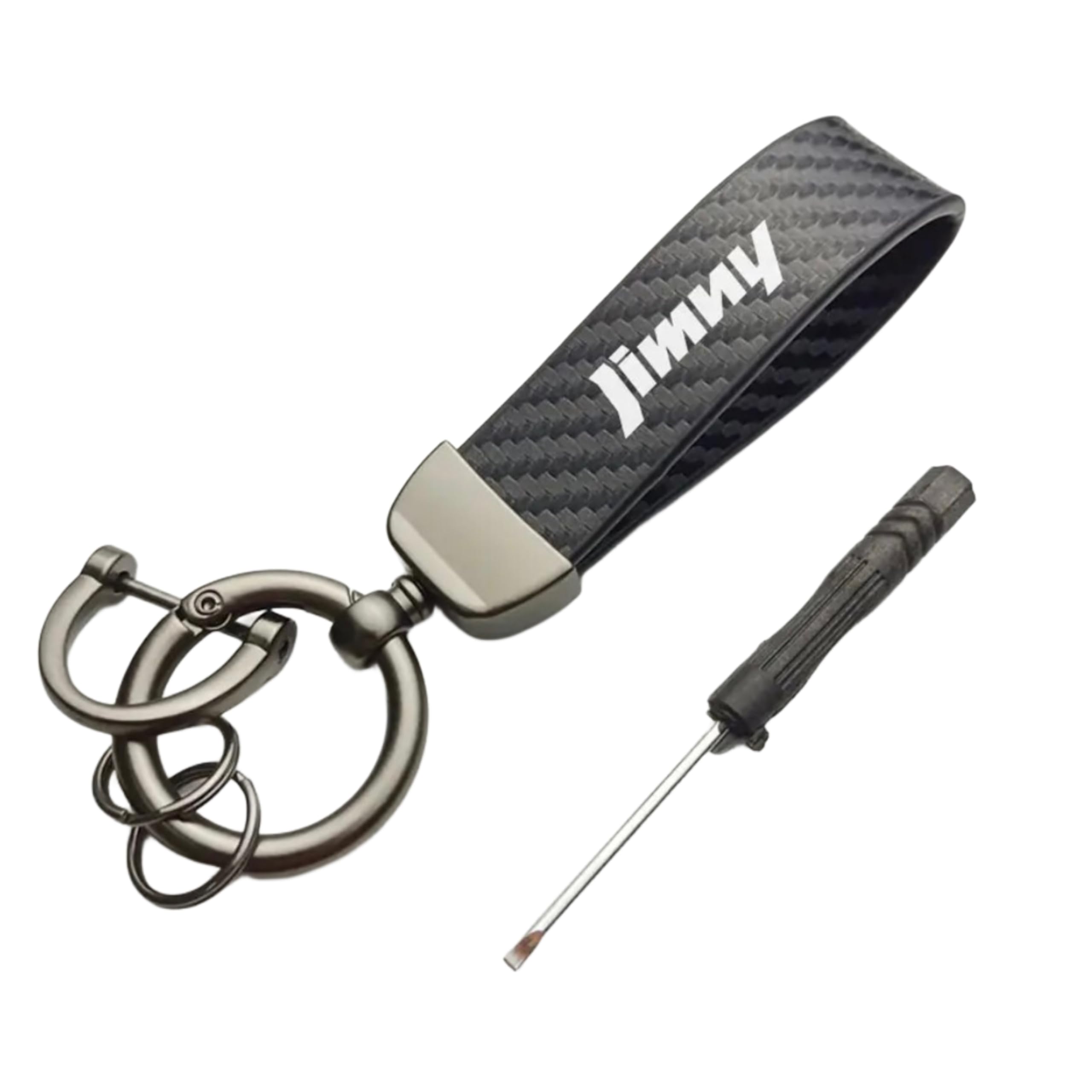 

Keychain Carbon Fiber Keychain Case for Jimny Jimny and Jimny Sierra One JB64, Nomad, (Logo Only) [Used] чёрный