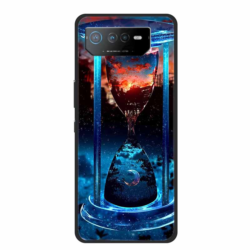 Phone Case For Asus ROG Phone 6D Ultimate Back Cover Case Black TPU Silicone Soft Coque For Asus ROG Phone 6 Pro Case Phone6 Pro