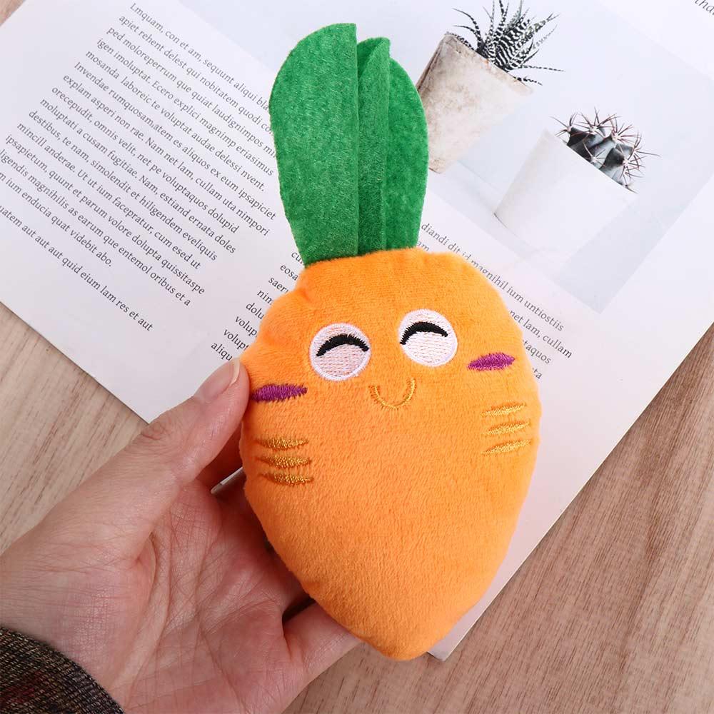 Funny New Puppy Dog Vegetable Carrots Plush Pet Supplies Dog Toys Chew Squeaker Squeaky