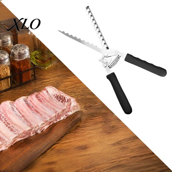 Grilling Accessories for Ribs Rib Membrane Remover Tool, Stainless Steel Peeler with Professional Meat Anti-slip Handle, Manual Preparation